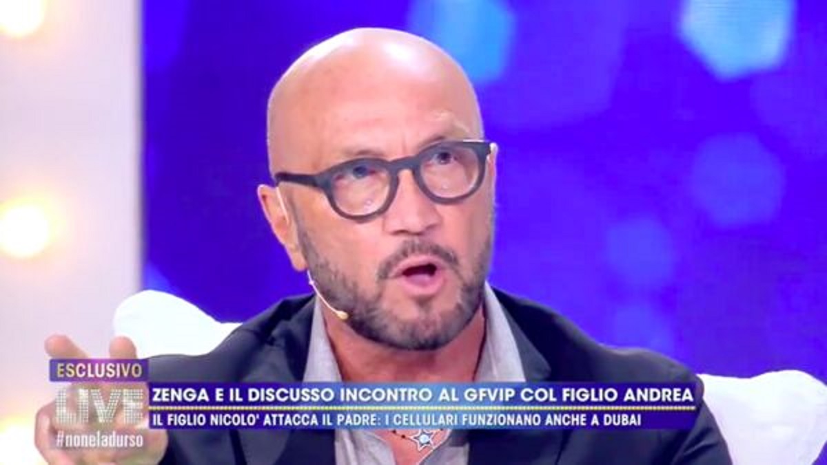 Walter Zenga a Live-Non è la D'Urso: "Nessuno può dire che non sono un padre"