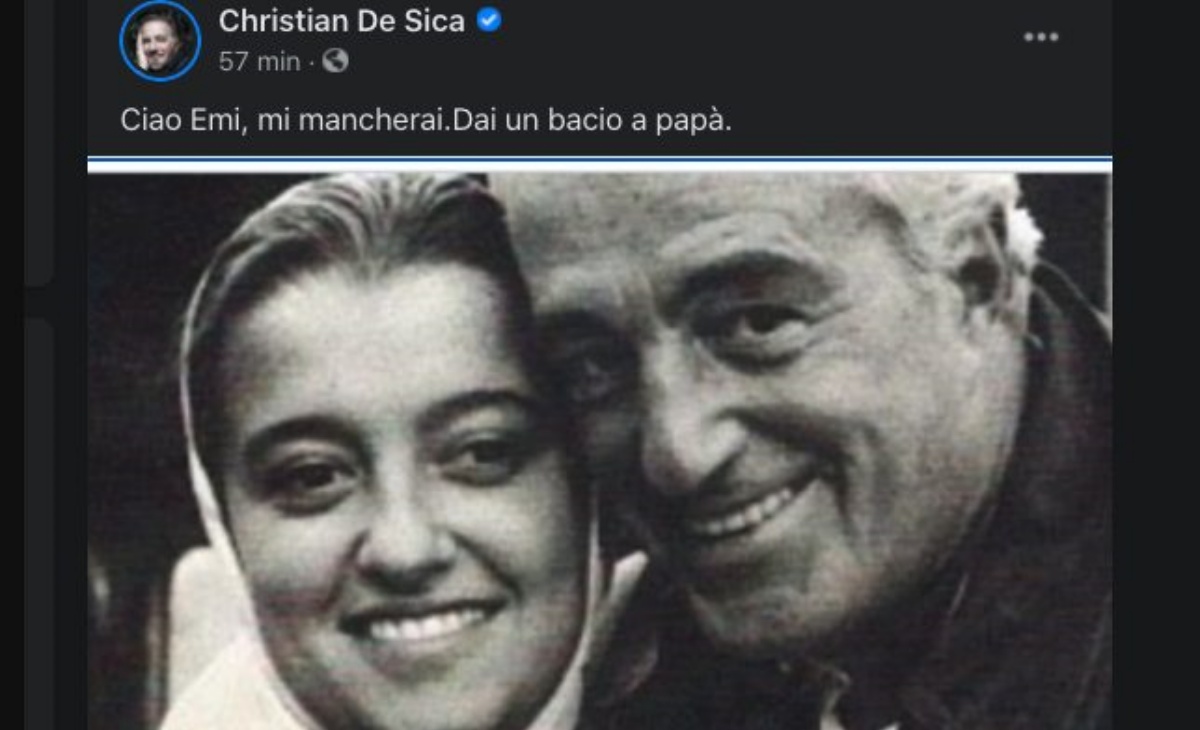 Christian De Sica e la perdita della sorella