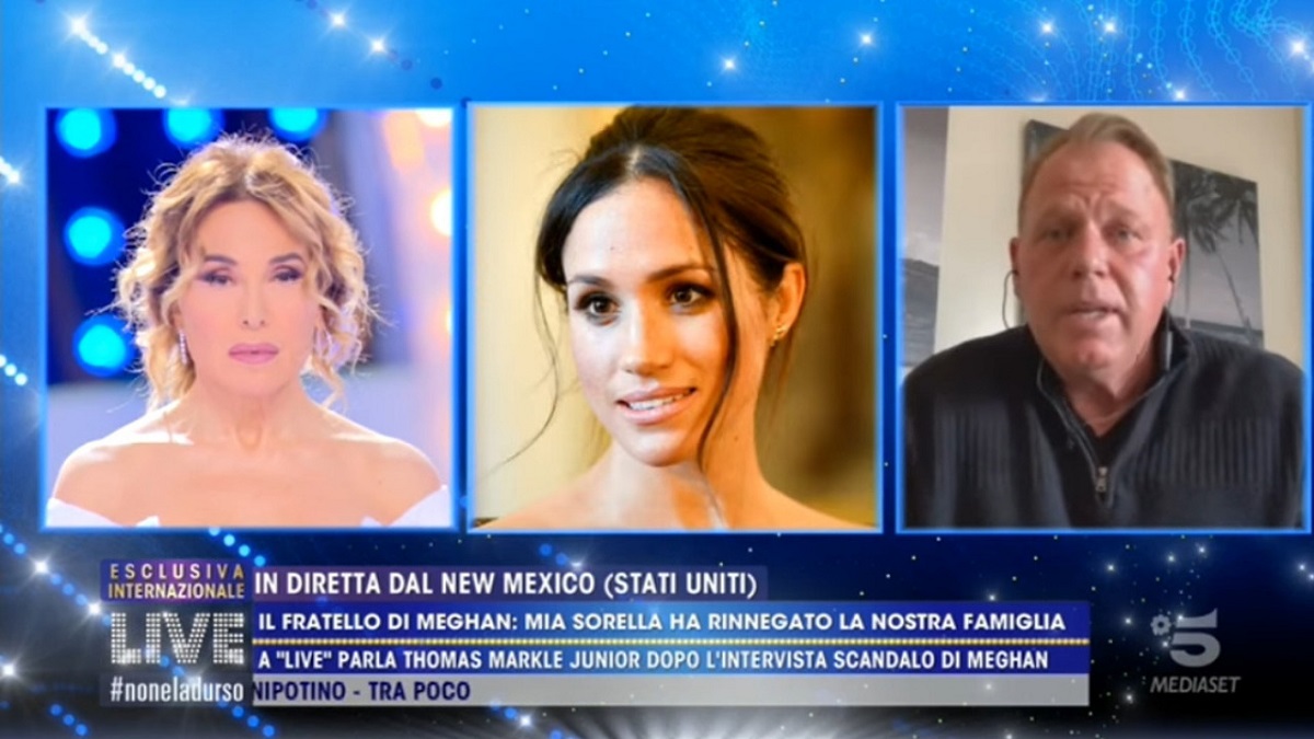 Meghan Markle, le parole del fratello Thomas a Live-Non è la D’Urso