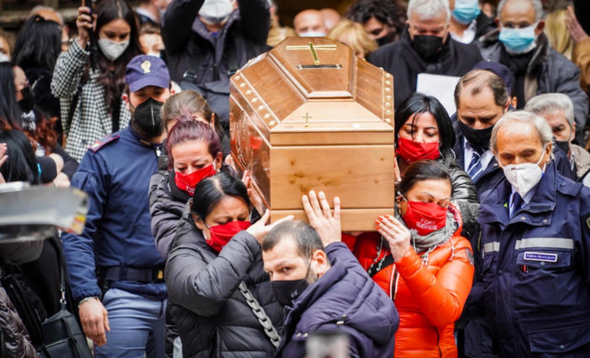 I funerali di Ornella Pinto