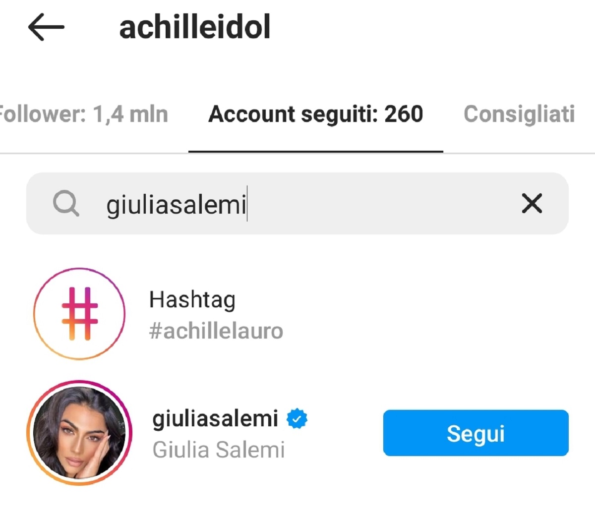 giulia salemi achille lauro