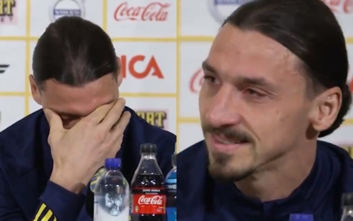 Zlatan Ibrahimovic in lacrime mentre parla dei suoi figli