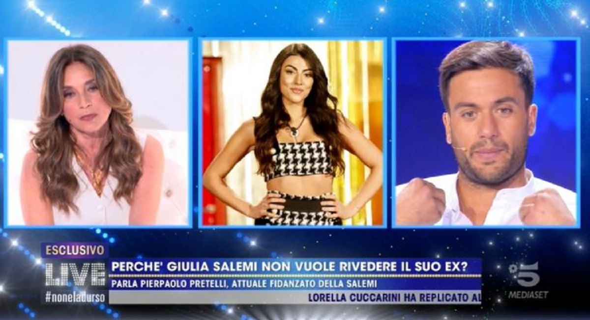 GF Vip: Pierpaolo Pretelli difende Giulia dalle accuse della Collovati