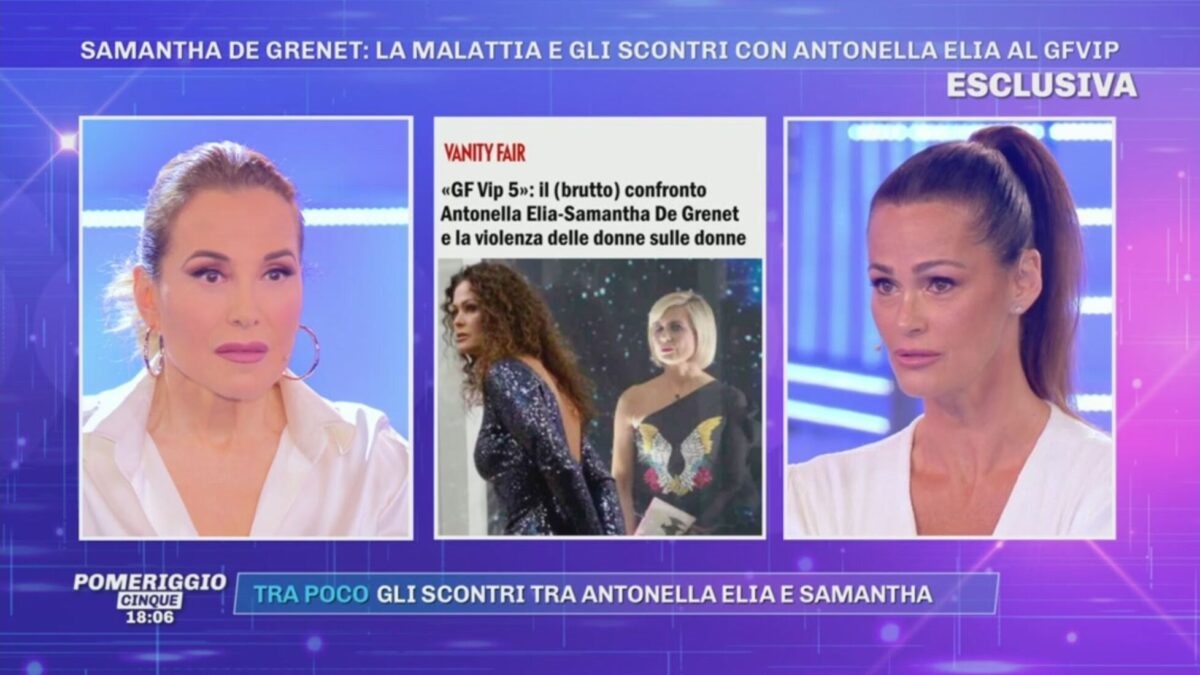 Samantha De Grenet non perdona Antonella Elia: “Non voglio un chiarimento”