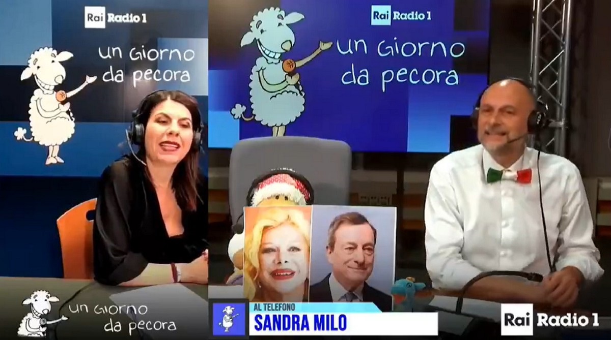 Sandra Milo finge un malore in diretta