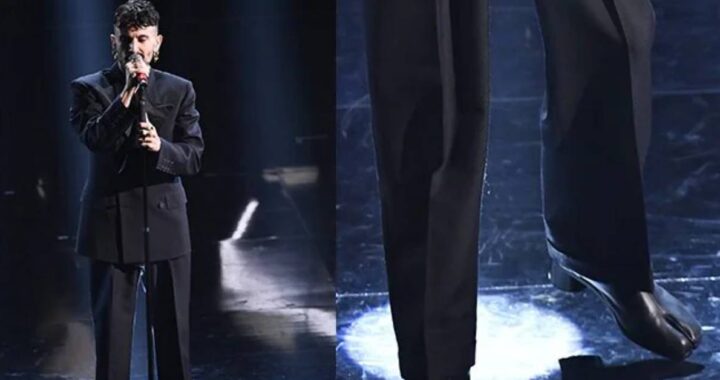 Sanremo 2021, il particolare look di Aiello sul palco dell'Ariston non passa inosservato: di cosa si tratta
