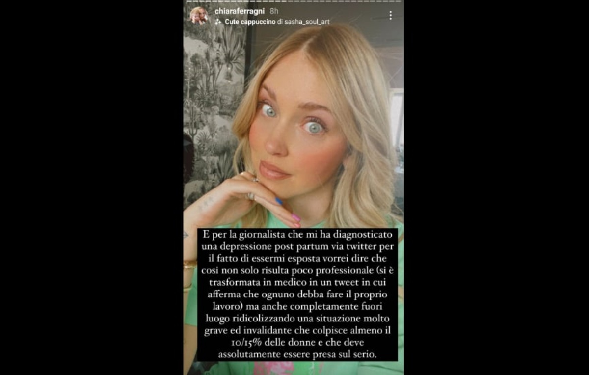 Chiara Ferragni infuriata su Instagram