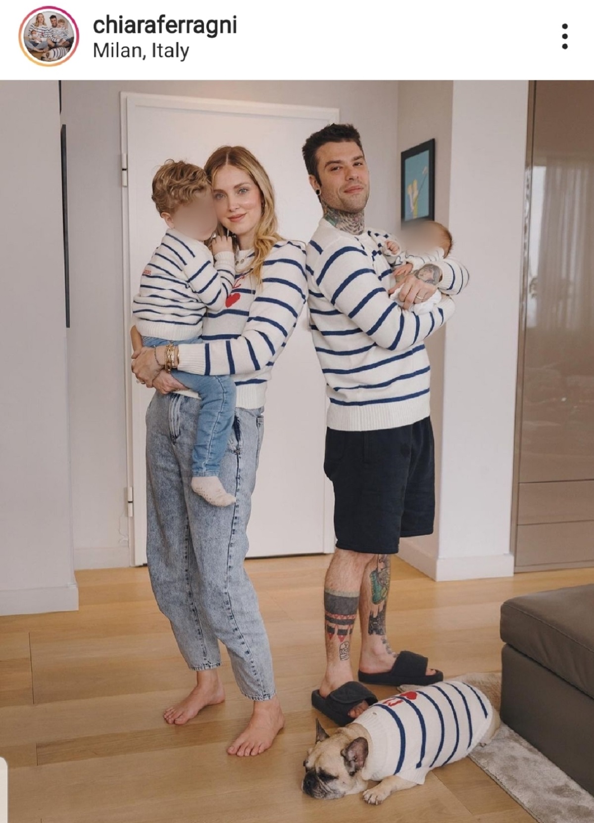 famiglia al completo