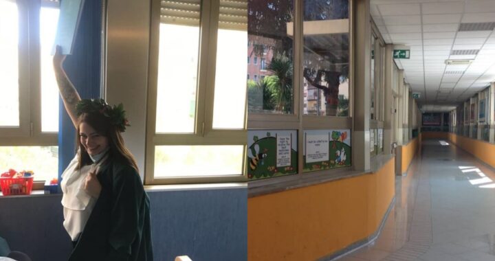 Si laurea nei corridoi dell'ospedale in cui è ricoverato il suo bambino: messaggio di gioia e speranza da una giovane mamma