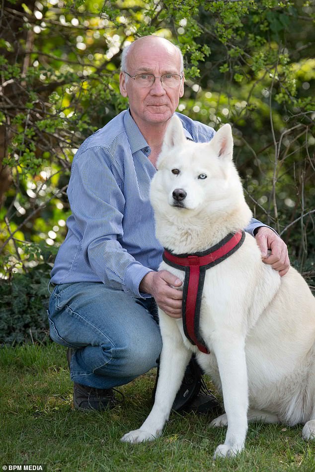 Terry Walsh e il suo cane