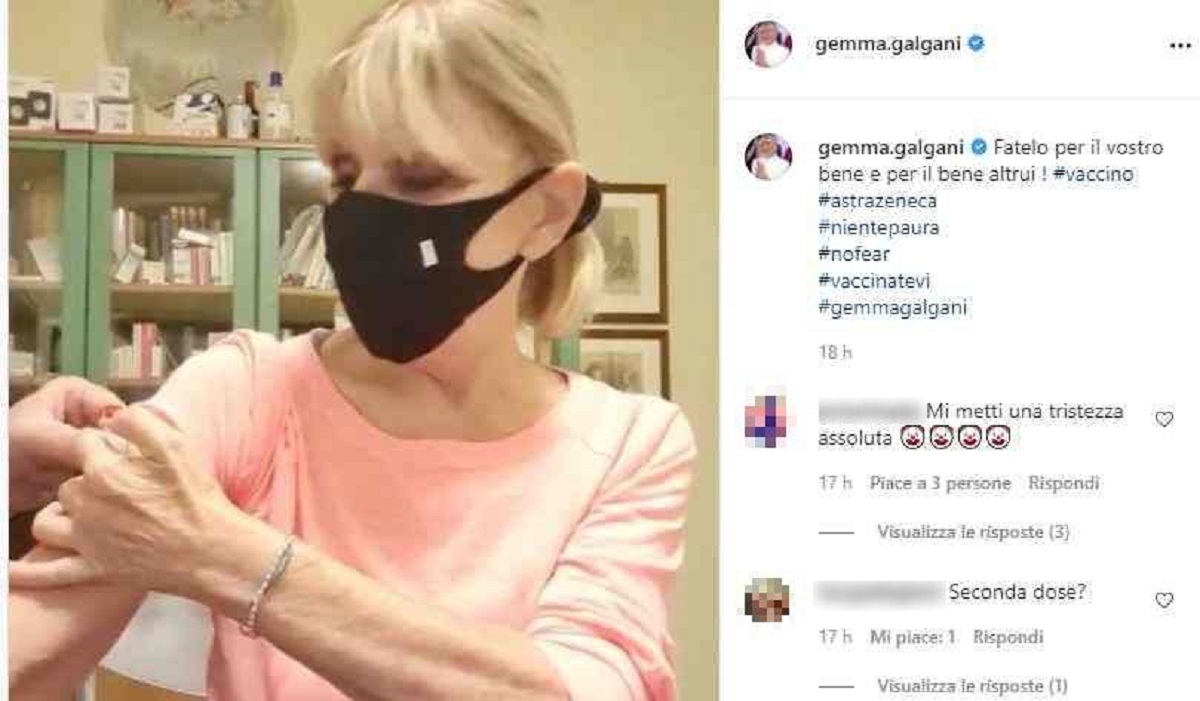 UeD, Gemma Galgani si sottopone al vaccino