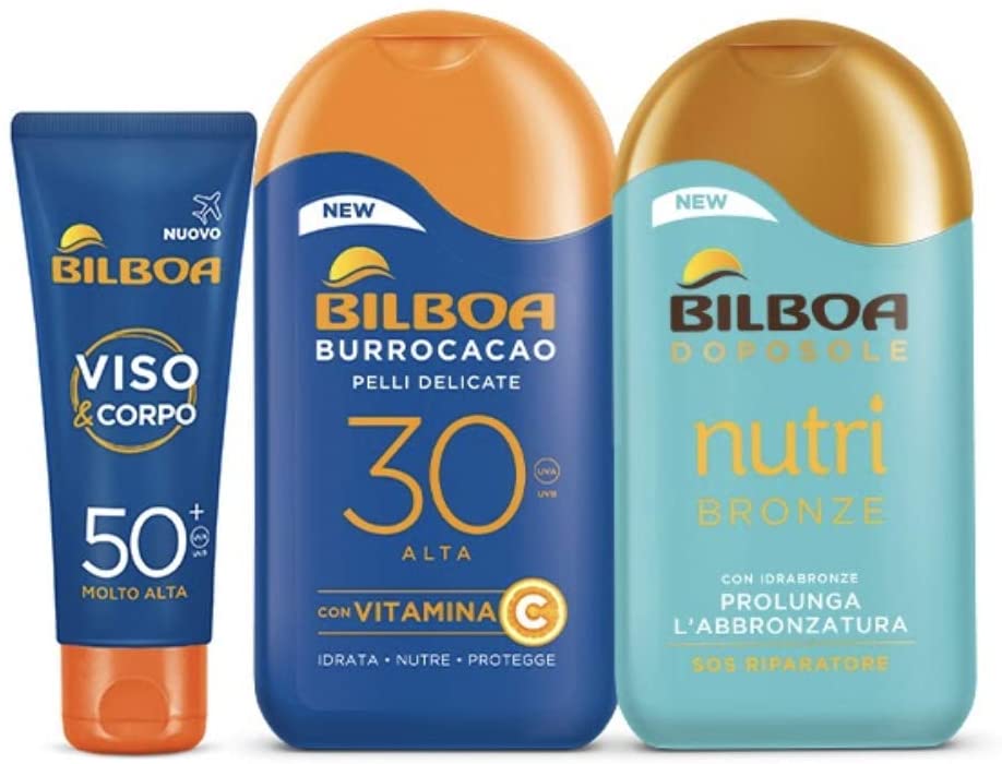 Bilboa Kit Protezione Solare Con Latte Burrocacao