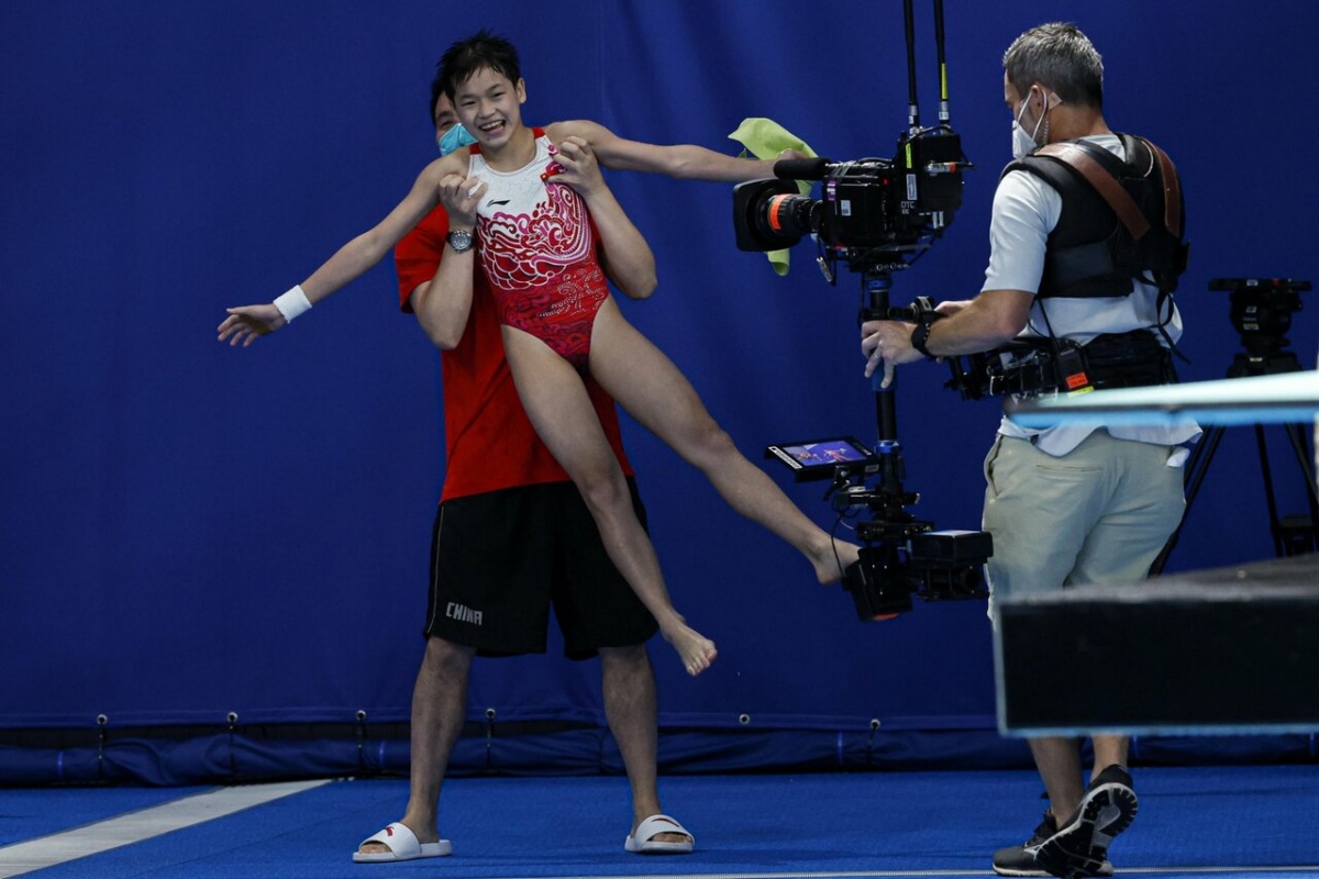 Hongchan Quan, baby campionessa olimpica da cuore d'oro Bigodino