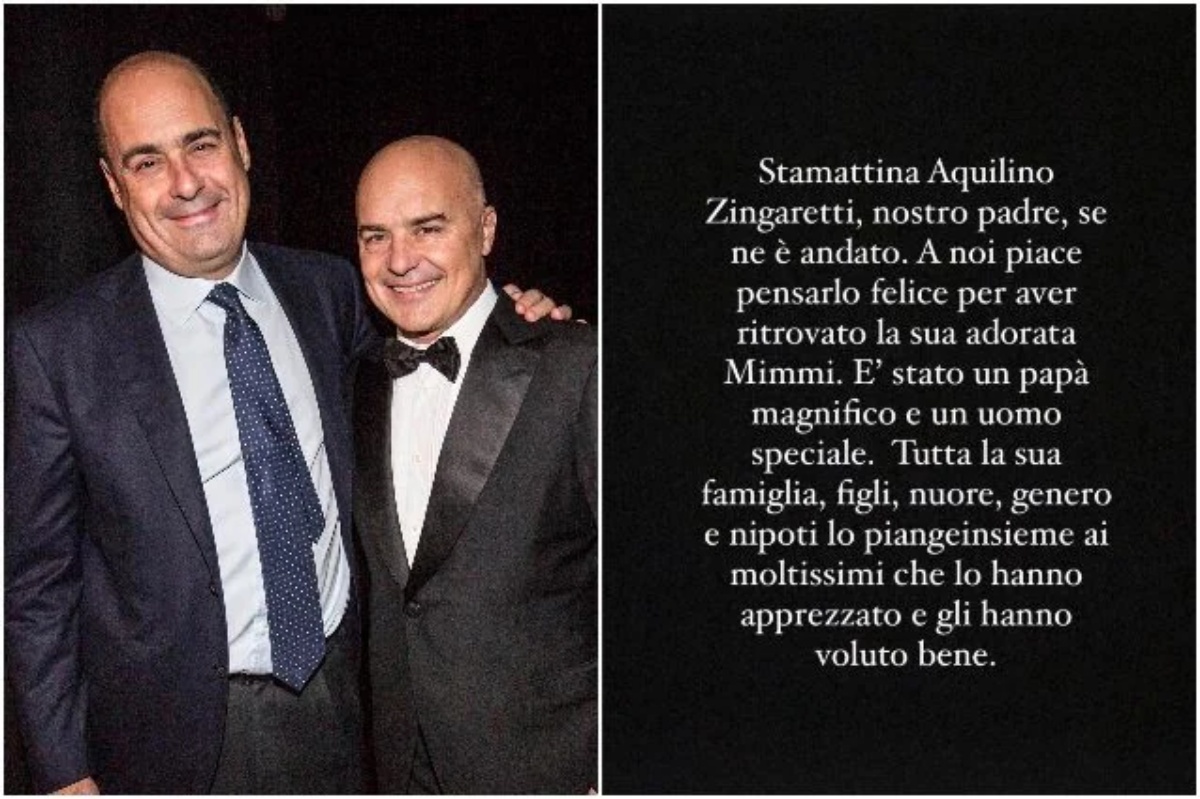 Se ne è andato per sempre Aquilino Zingaretti