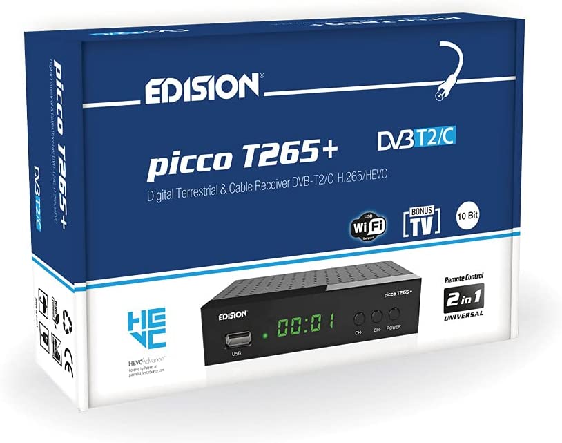 EDISION PICCO T265+ Ricevitore Digitale Terrestre Full HD