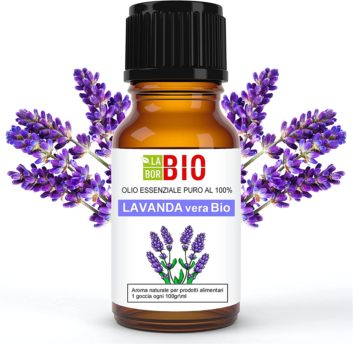 Olio essenziale alla lavanda Bio 100% Puro 10 ml di LaborBio