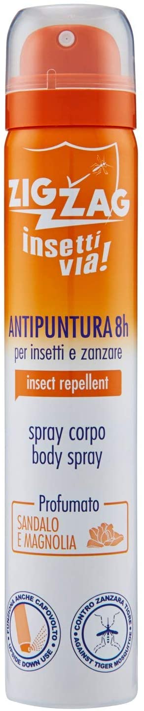 Zig Zag repellente spray per insetti al profumo di sandalo e magnolia