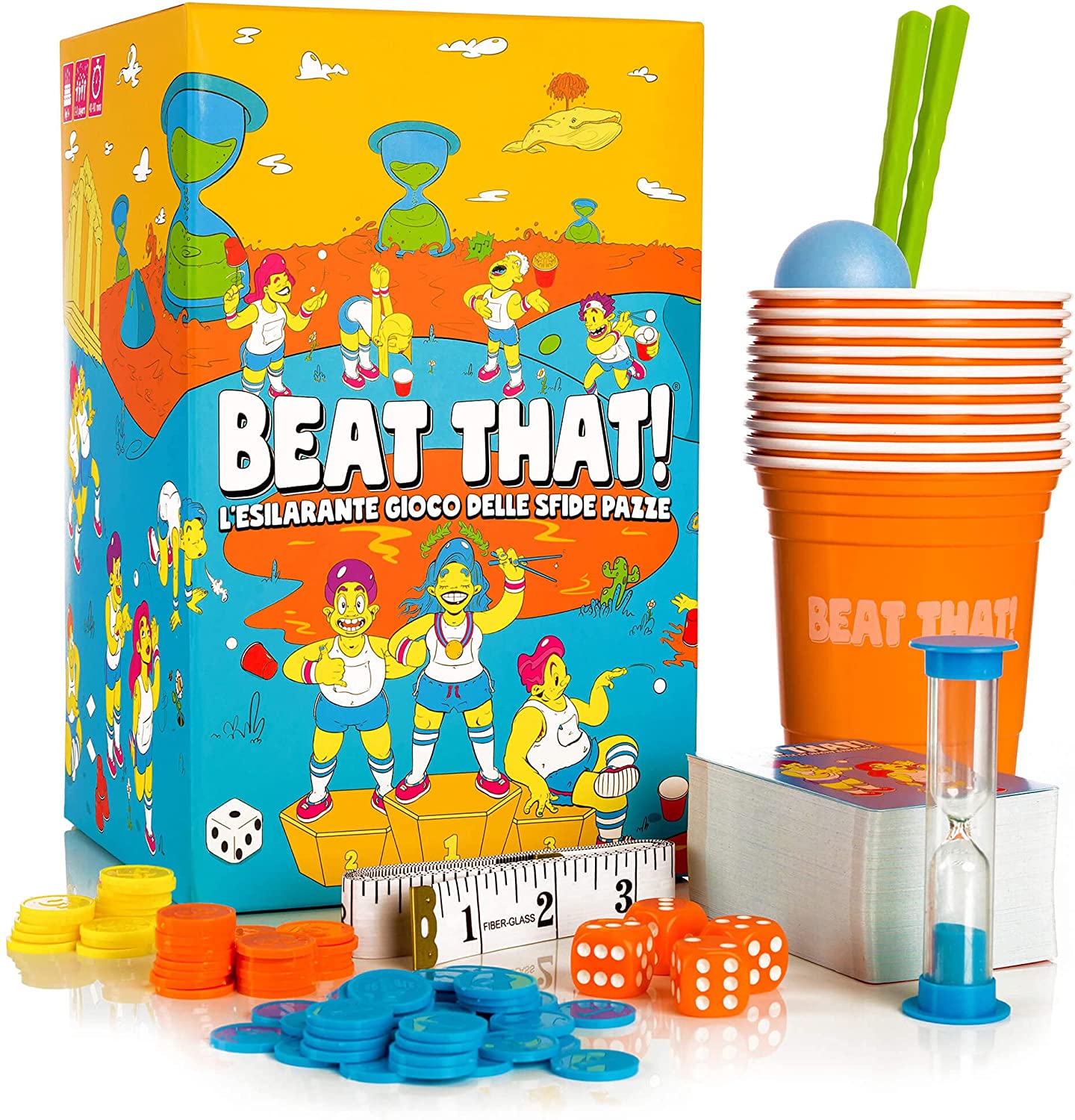 Beat That! - L'esilarante gioco delle sfide pazze. Gioco da tavolo per bambini e adulti - Edizione in Italiano