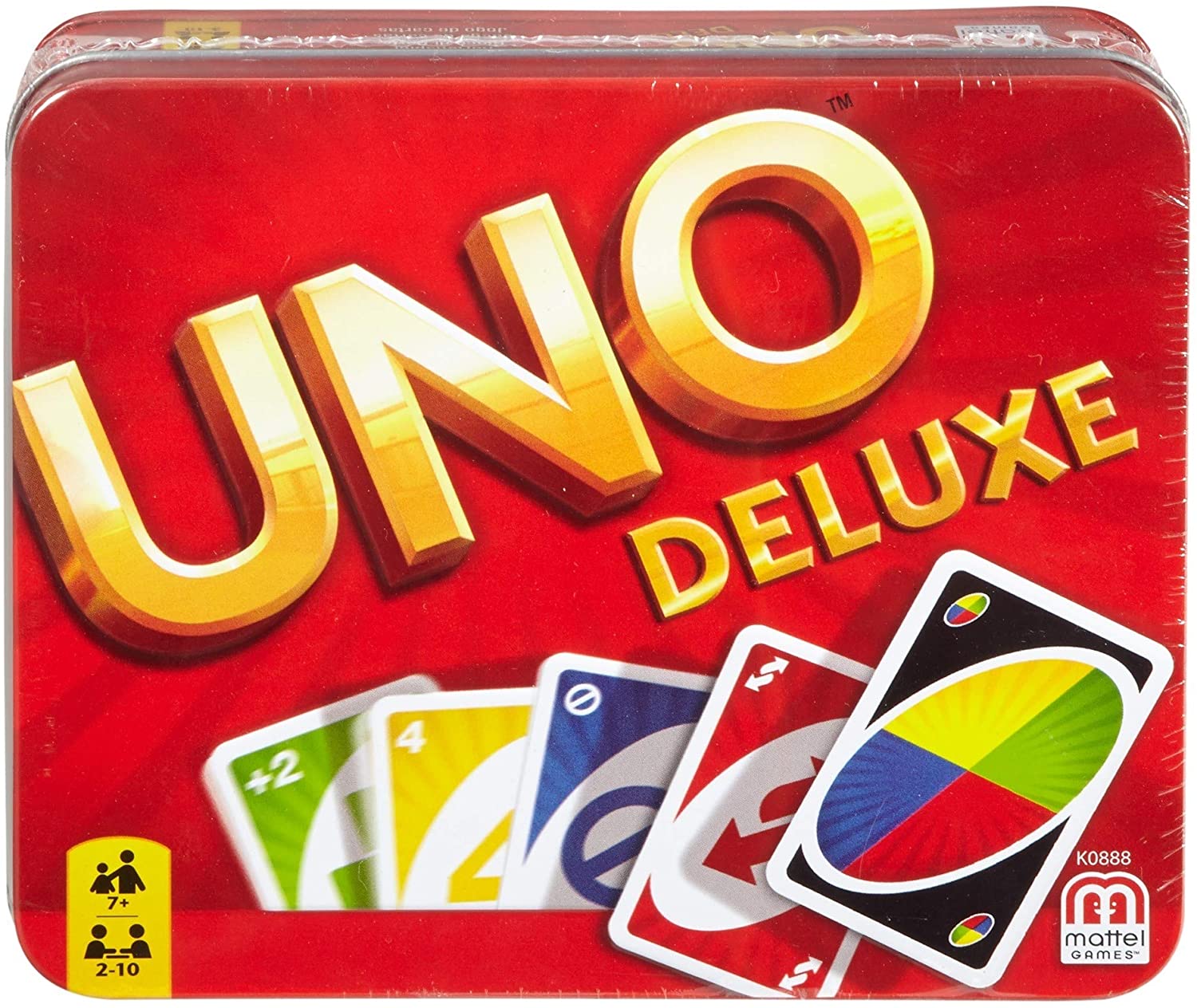 Mattel Games K0888 UNO Deluxe Gioco di Carte per 2-10 giocatori, 7 anni+