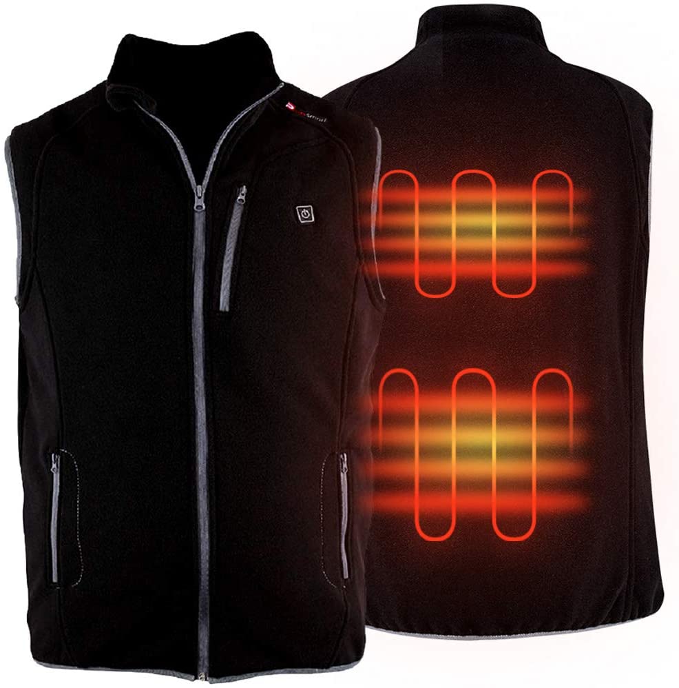 PROSmart gilet riscaldato in pilet leggero con batteria USB, unisex