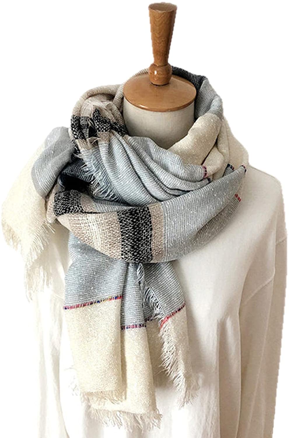 UKKO long unisex cotton and linen scarf