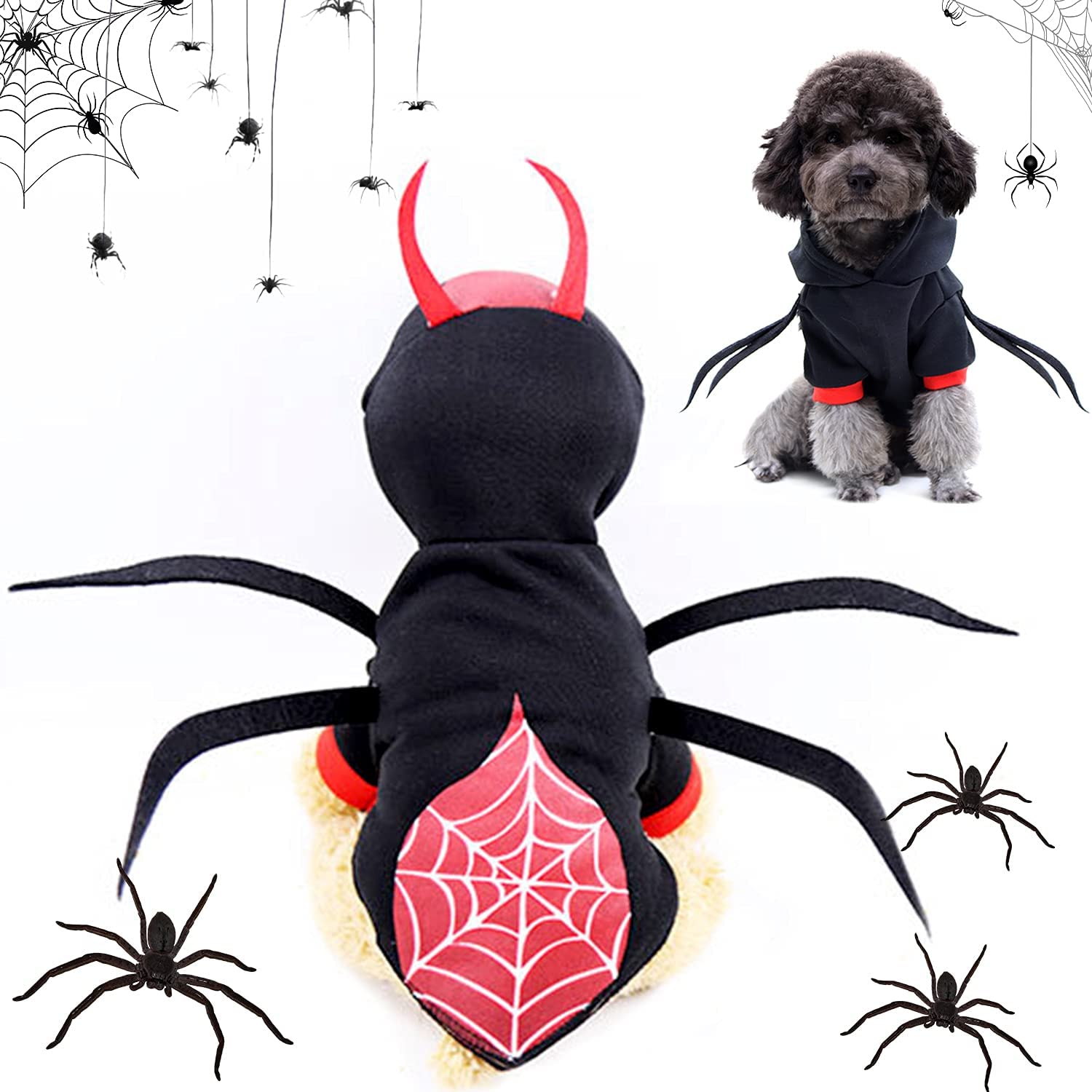 Yiski Costume da ragno per cane e per gatto da Halloween