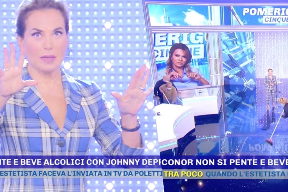 Pomeriggio 5, panico in studio: scoppiano i vetri