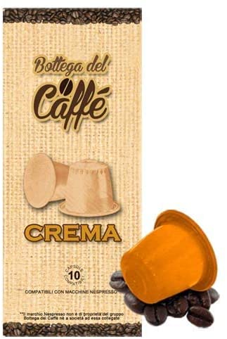 Bottega del Caffè, 200 Nespresso compatible capsules in 20 blisters of 10