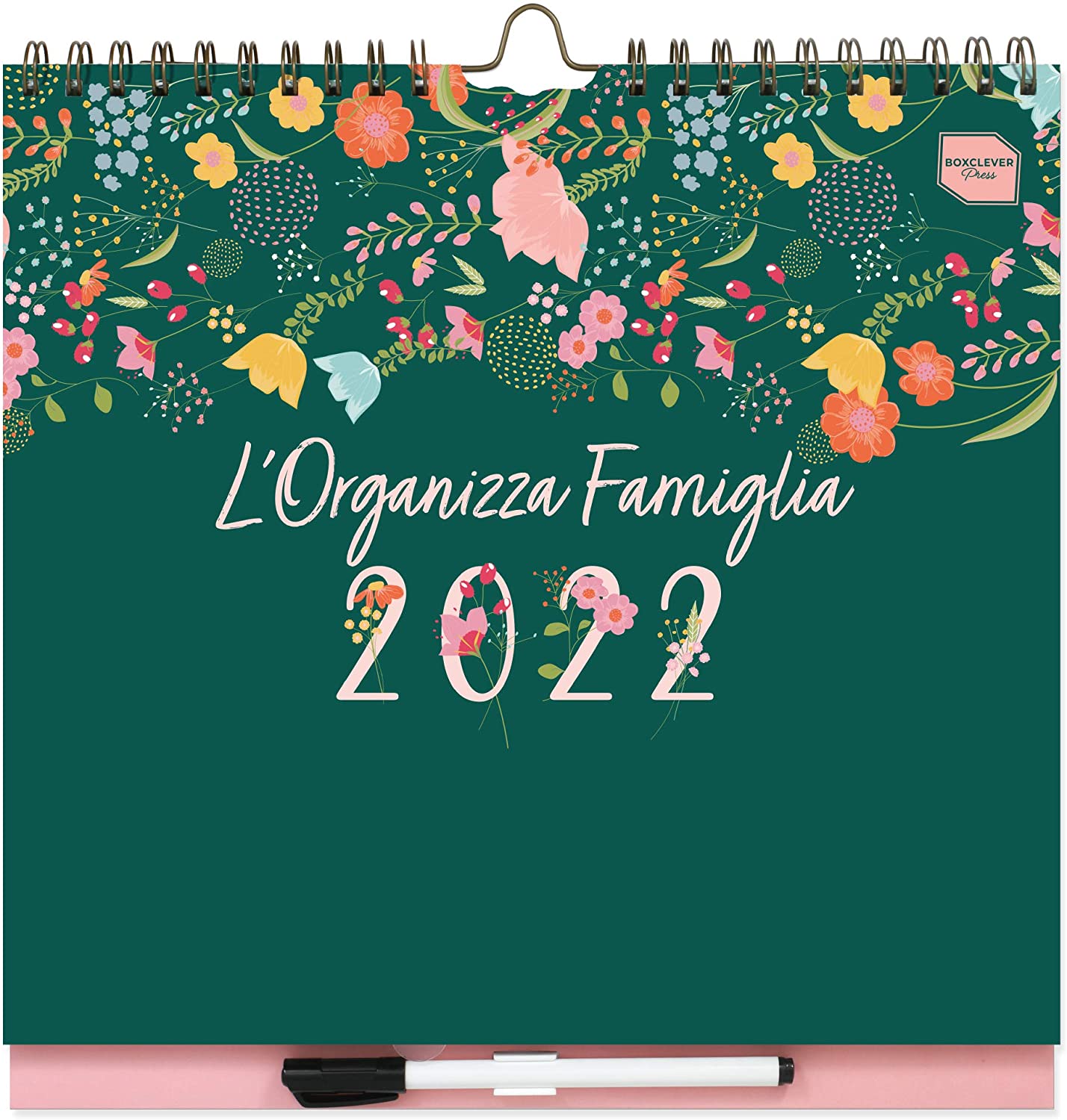 Boxclever Press L'Organizza Famiglia Calendario 2022 da muro con 6 colonne