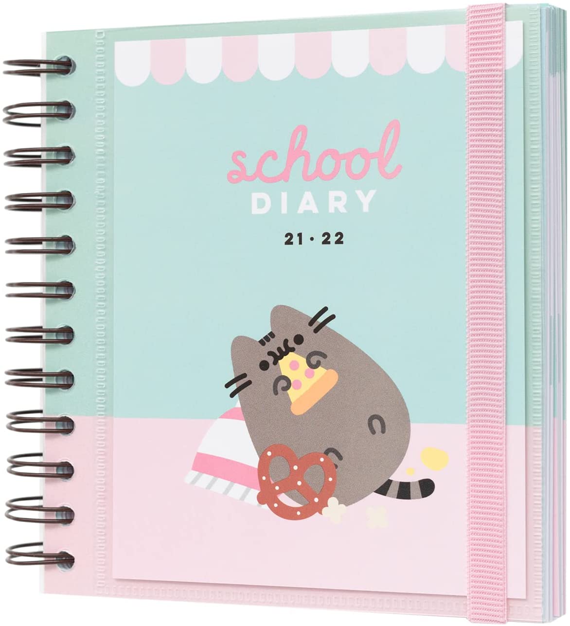 2021 2022 Pusheen Foodie Collection School Diary, 2021 2022 daily school diary with 11 months