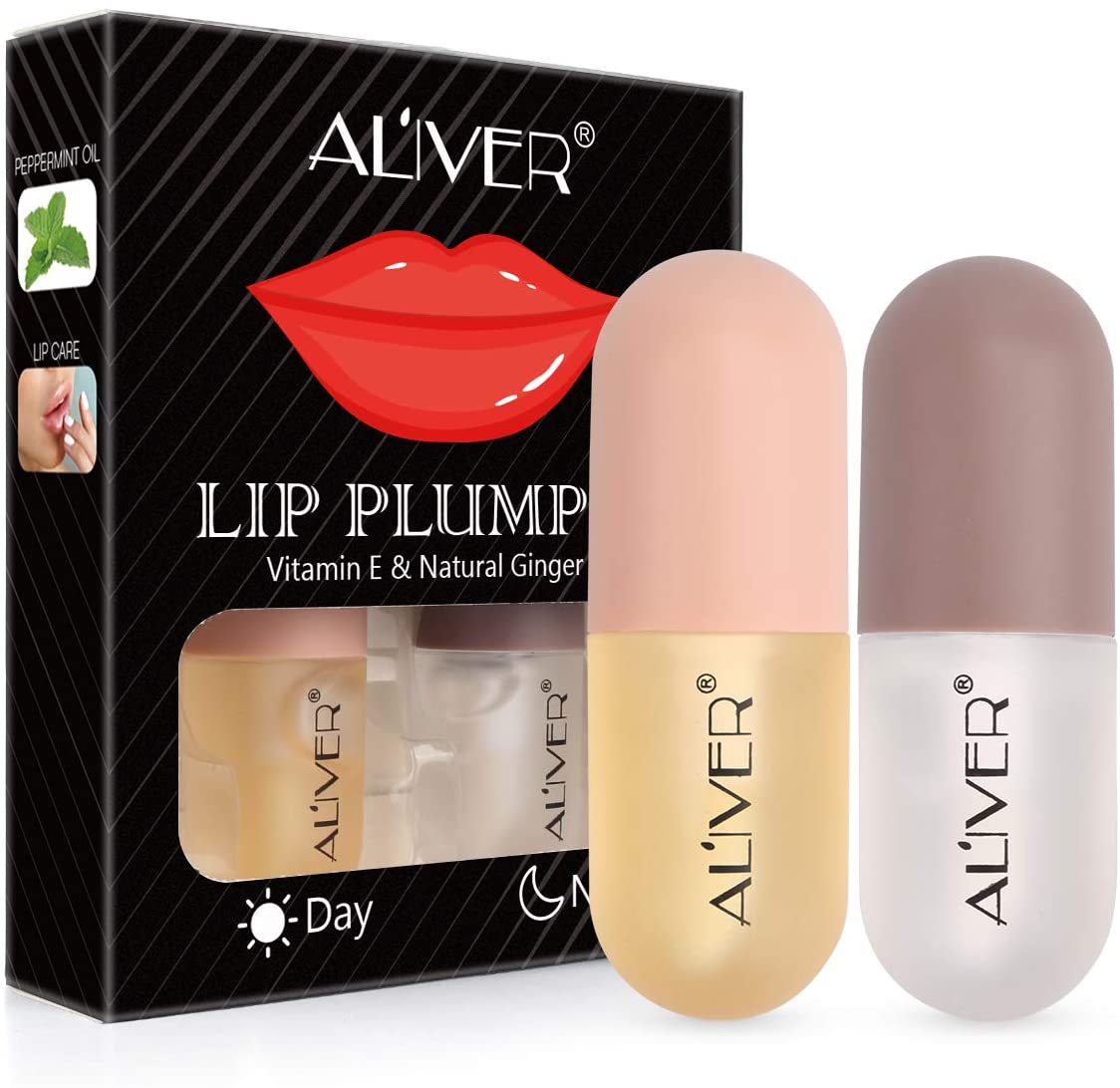 Lip Plumper Gloss Filler per labbra naturale con lucidalabbra diurno e notturno