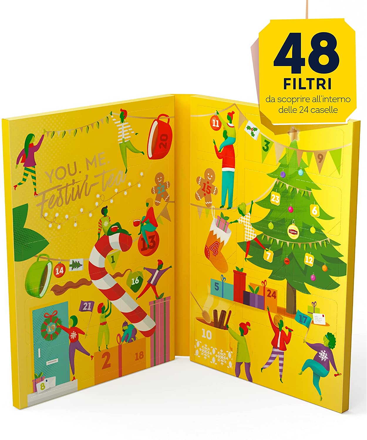 Lipton Tea Advent Calendar 2021, Calendario dell'avvento