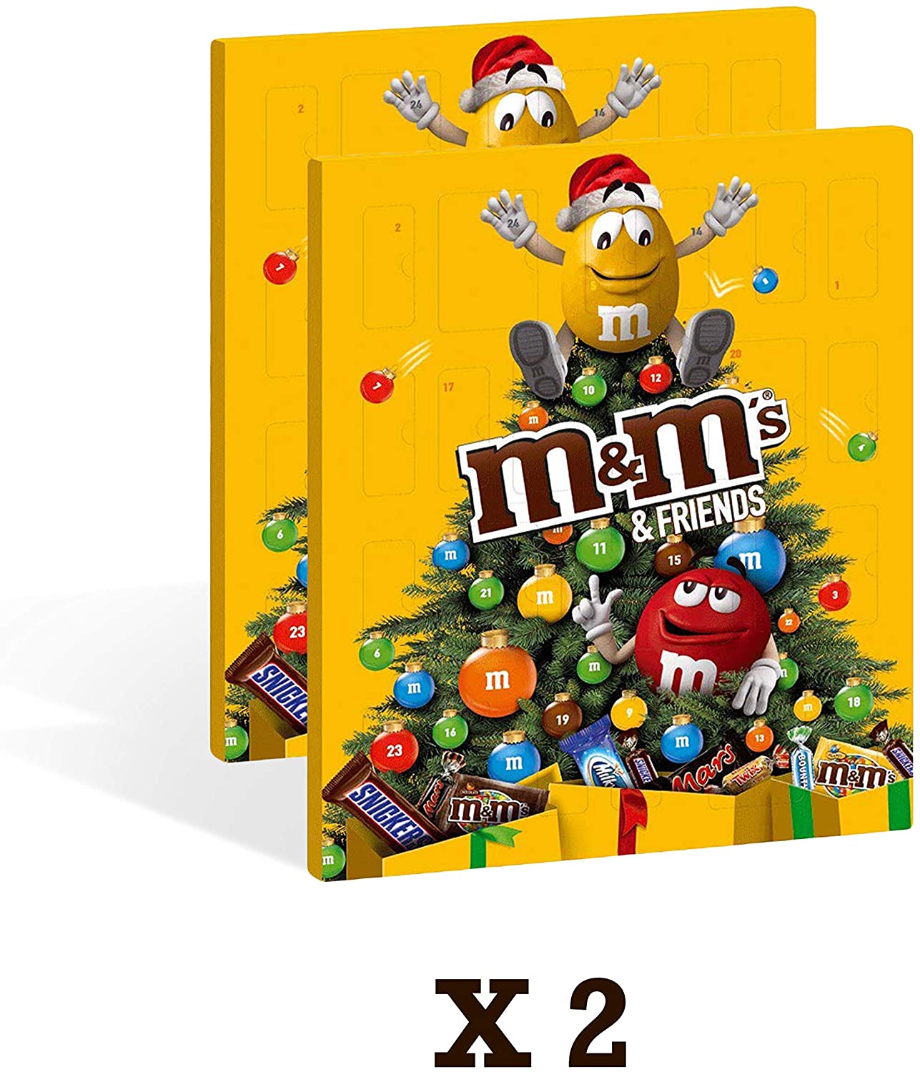 M&M's 2 Confezioni di M&M's Calendario Dell' Avvento Assortimento Misto