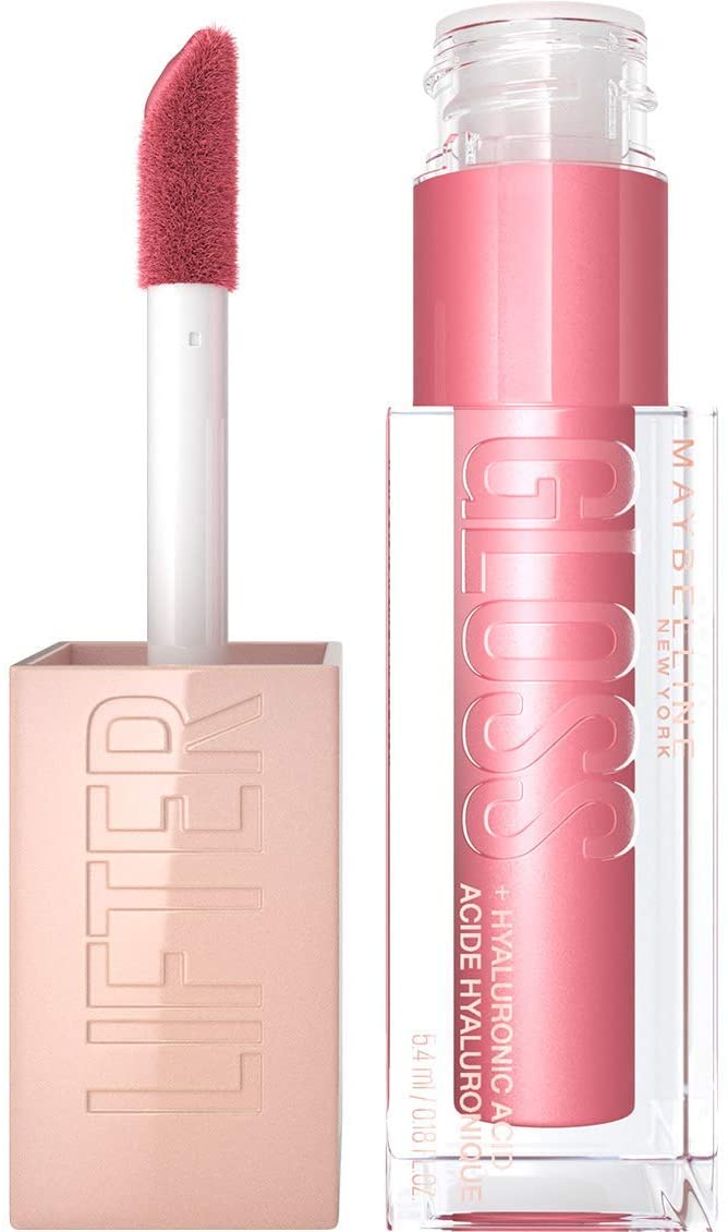 Maybelline New York Lifter Gloss, Lip gloss with hyaluronic acid, Plumping and moisturizing effect