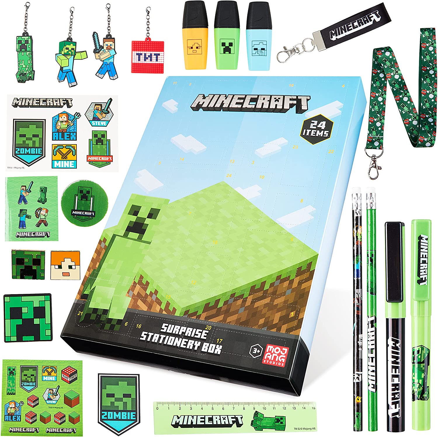 Minecraft Calendario dell'Avvento 2021 per Bambini - 24 Gadget