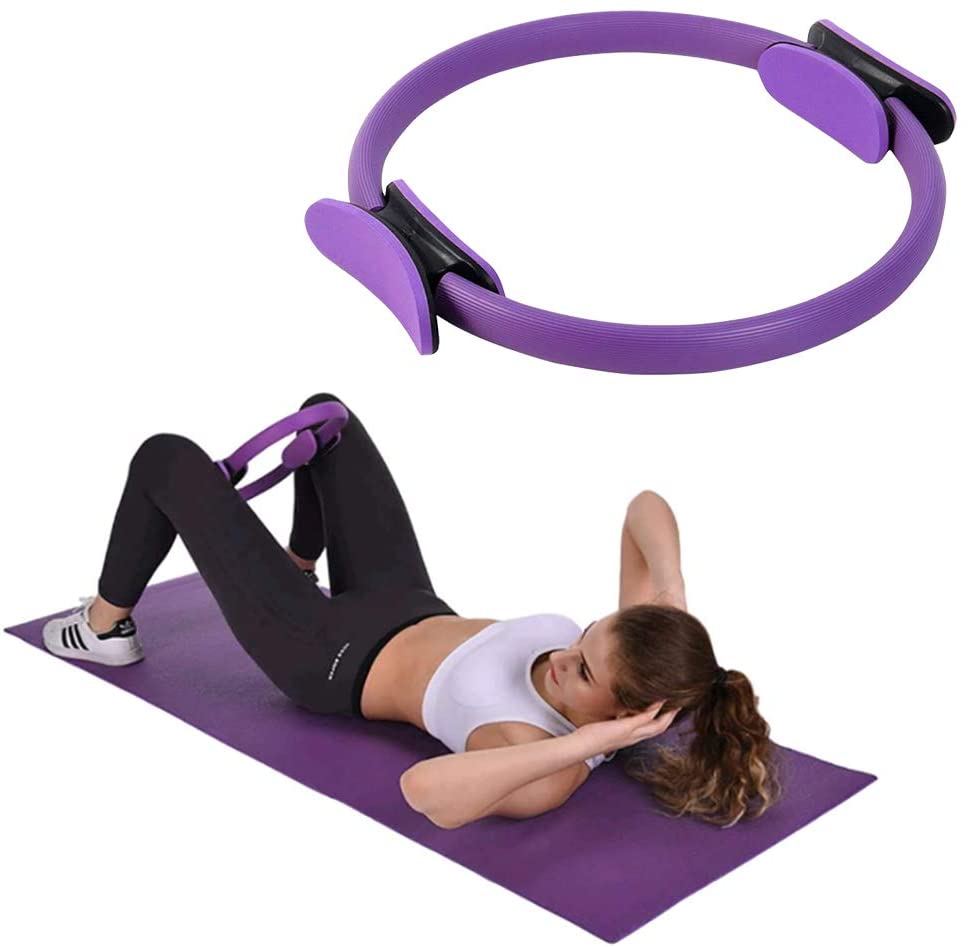 Ring pilates, cerchio ad anello per fitness a casa con doppio manico