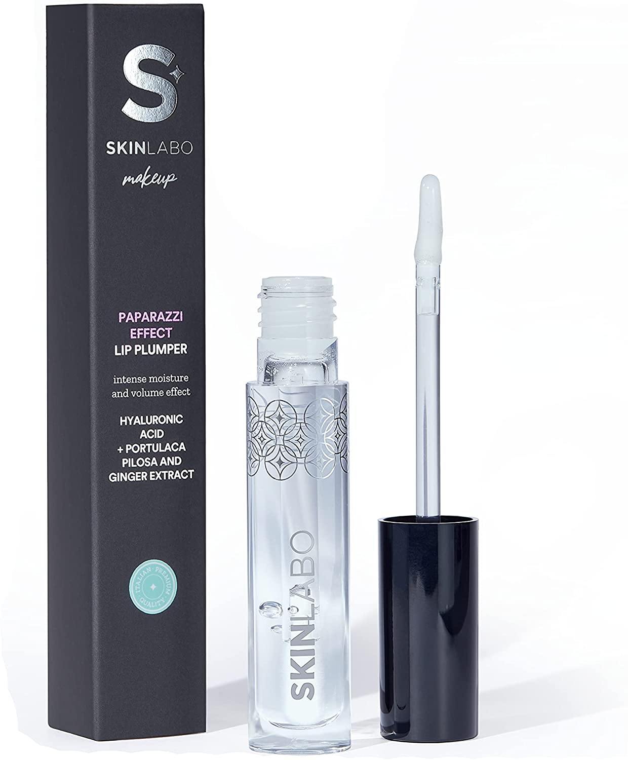 SkinLabo - Paparazzi Effect Lip Plumper.  Volumizing lip gloss that swells the lips.  Immediate and lasting volume effect