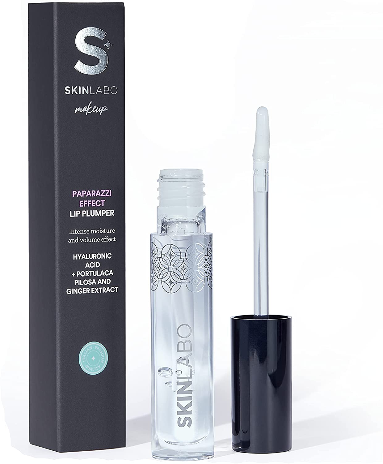 SkinLabo - Paparazzi Effect Lip Plumper. Lucidalabbra volumizzante che gonfia le labbra. Effetto volume immediato e duraturo