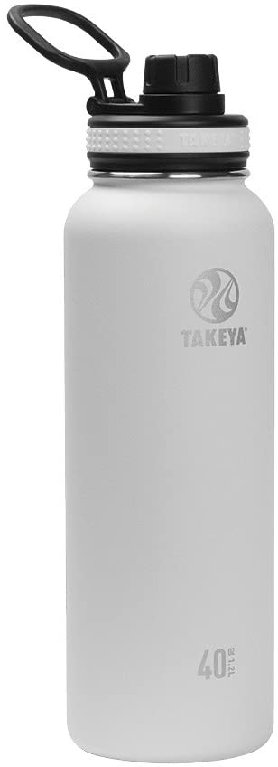 Takeya Thermoflask - Borraccia termica in acciaio INOX, 14 oz, asfalto