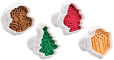 Tescoma 630857 Delicia cookie cutters with Christmas print, 4 pieces