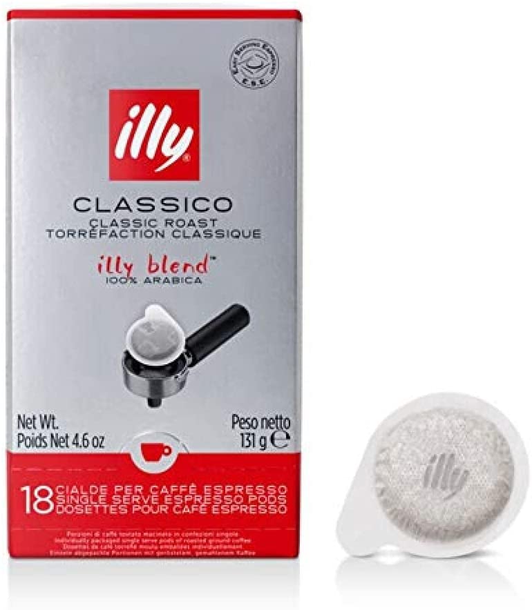 illy Caffè, Caffè in Cialde ESE Monodose, Tostato Classico, 12 confezioni da 18 cialde, totale 216 cialde