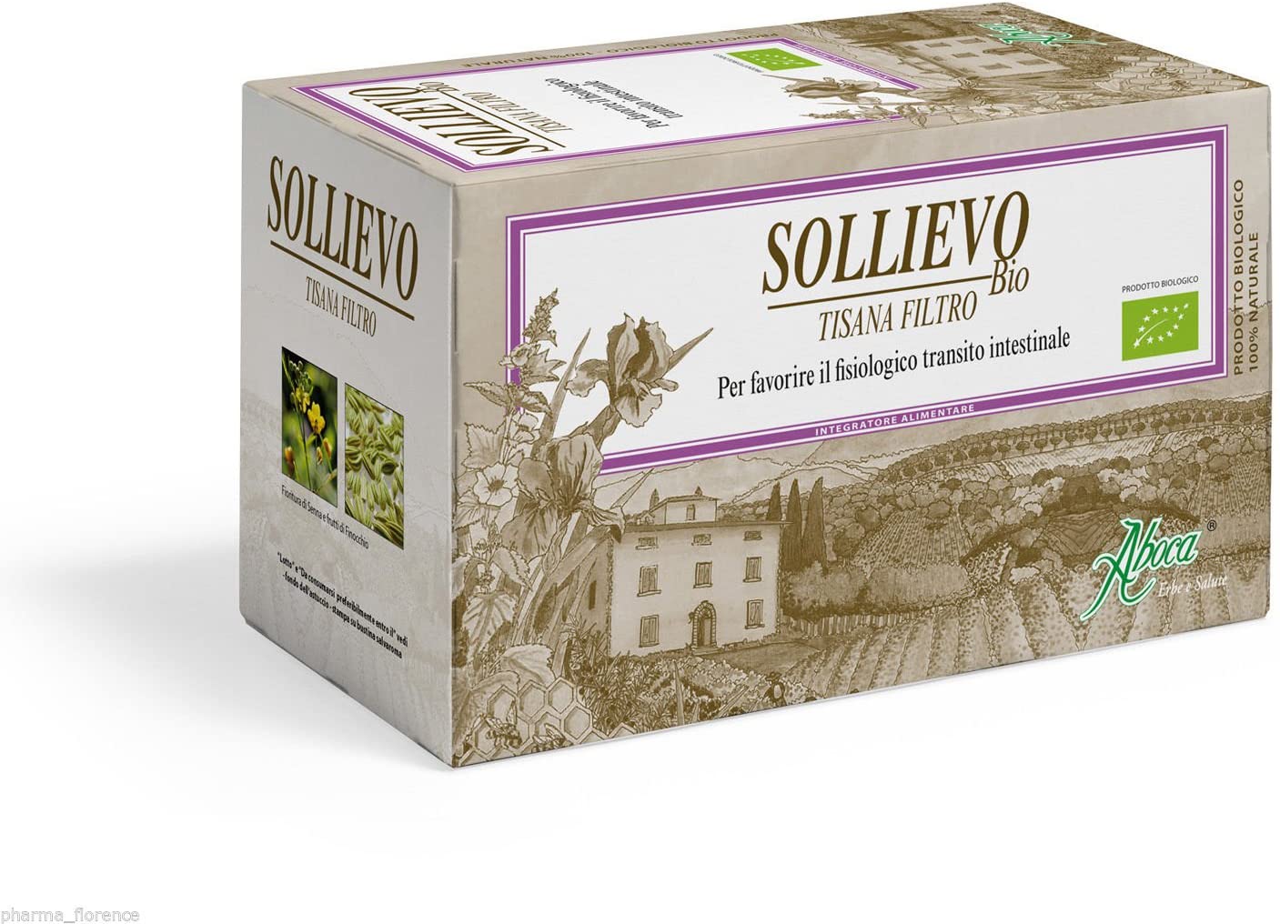 Aboca Sollievo Tisana Digestiva Finocchio Liquirizia Digestive Herbal Tea 20 filtri