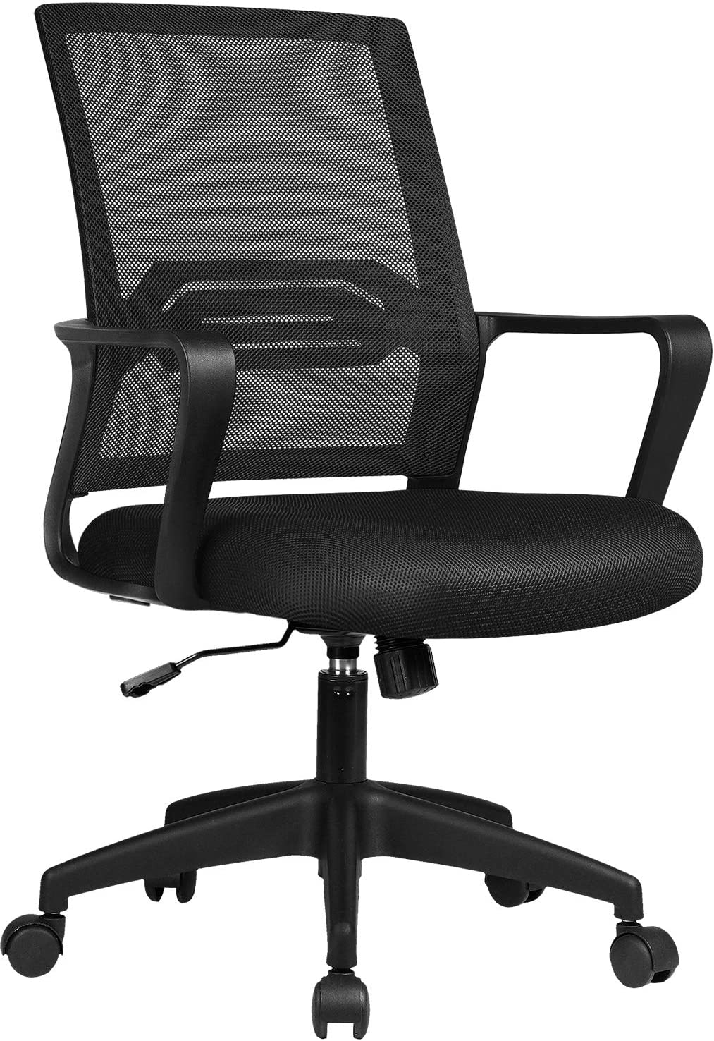 Comhoma sedia da ufficio con posizione ergonomica, girevole con braccioli e supporto lombare