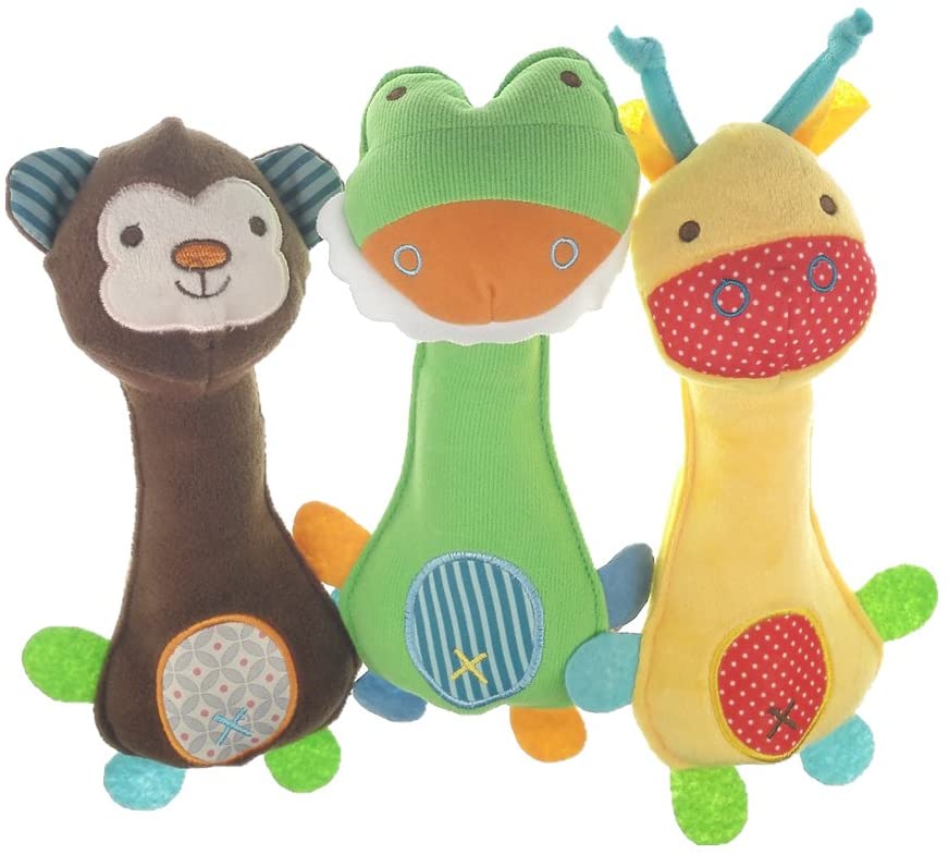 MUROAD 3 Pieces Squeak Toys Dog Toys