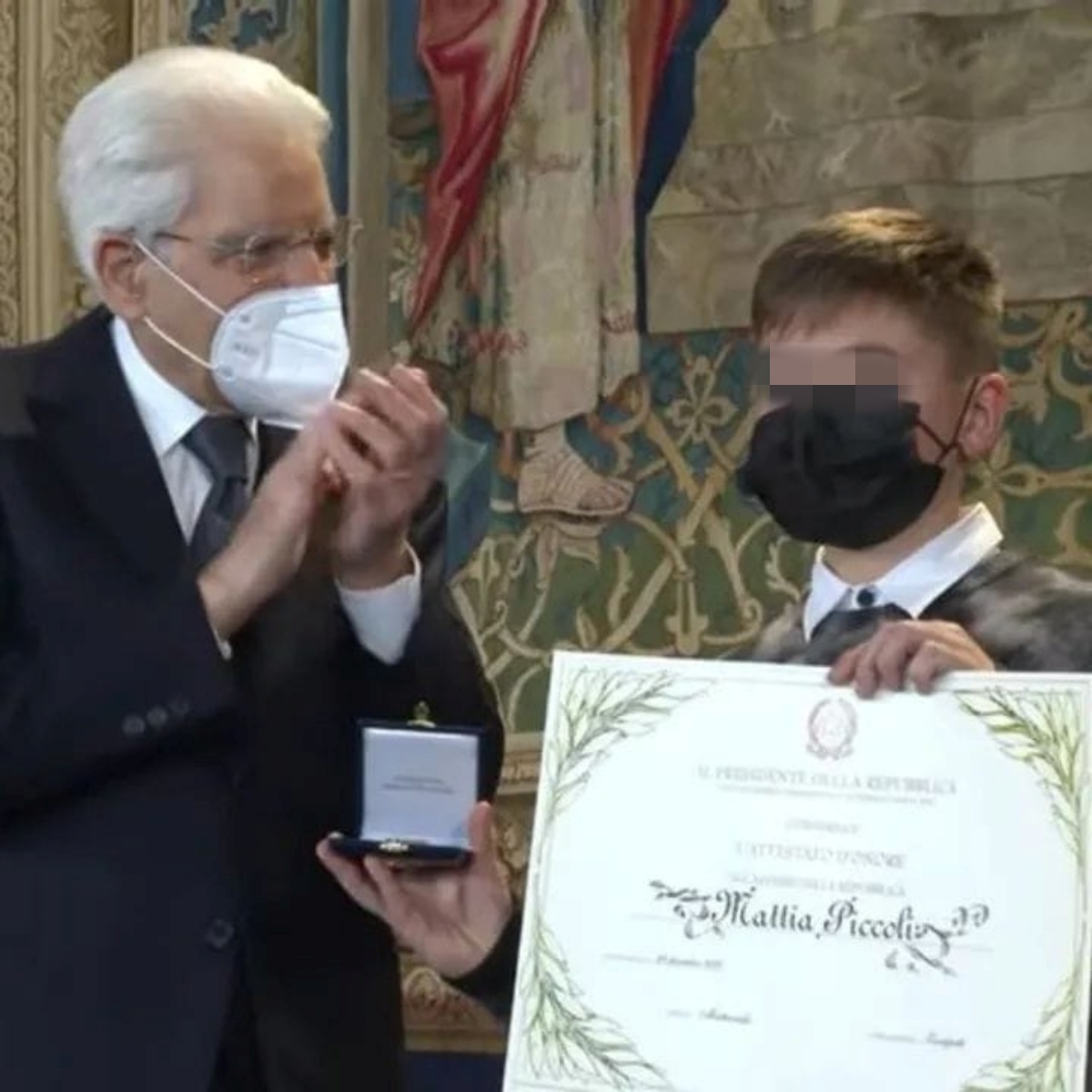 Mattia Piccoli proclamato Alfiere della Repubblica