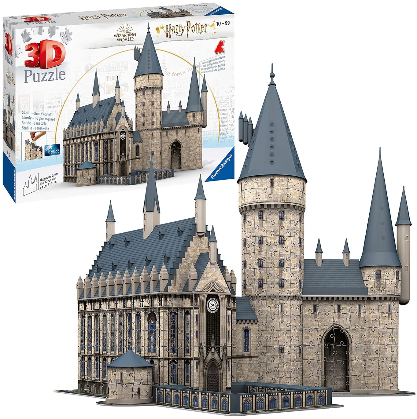 Ravensburger - Puzzle 3D Harry Potter, Sala Grande del Castello di Hogwarts