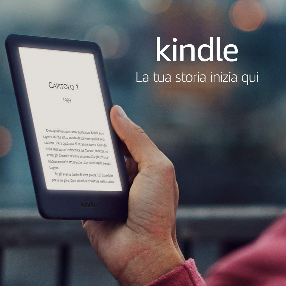 Kindle, ora con luce frontale integrata - Con pubblicità - Nero