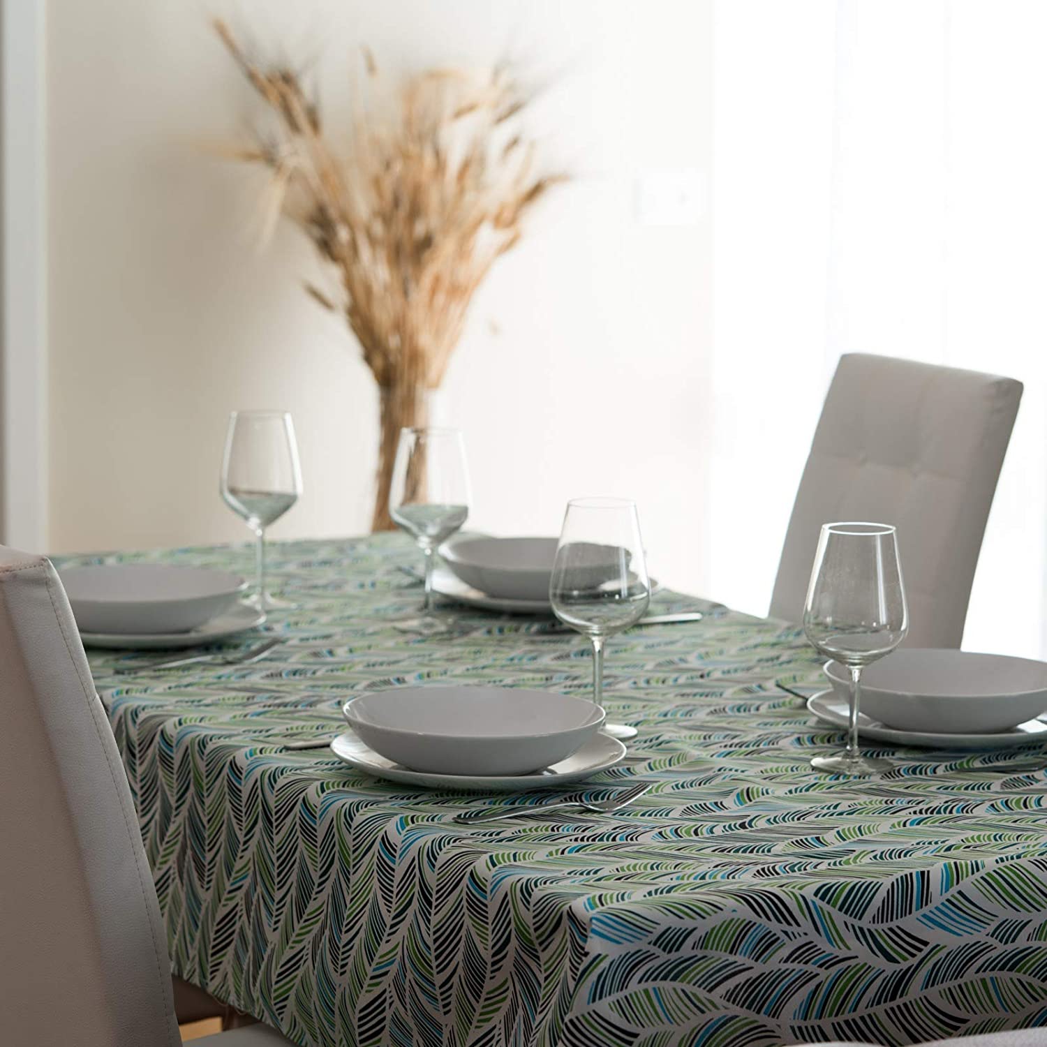 Via Roma 60 Stain-resistant, non-iron, micro-resinated tablecloth