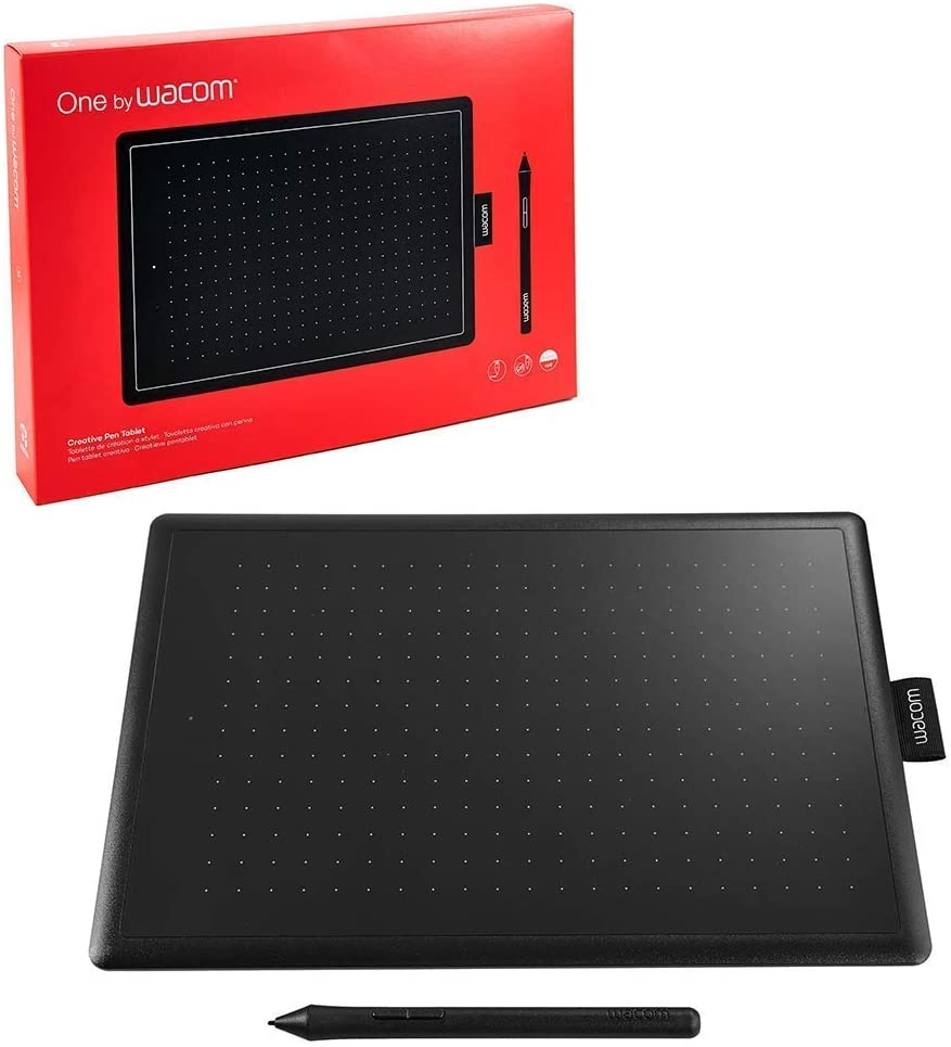 Wacom OneByWacom Small Tavoletta Grafica con Penna, Compatibile con Windows, Mac, Chromebook - Adatta per l'Home Office e l'E-Learning