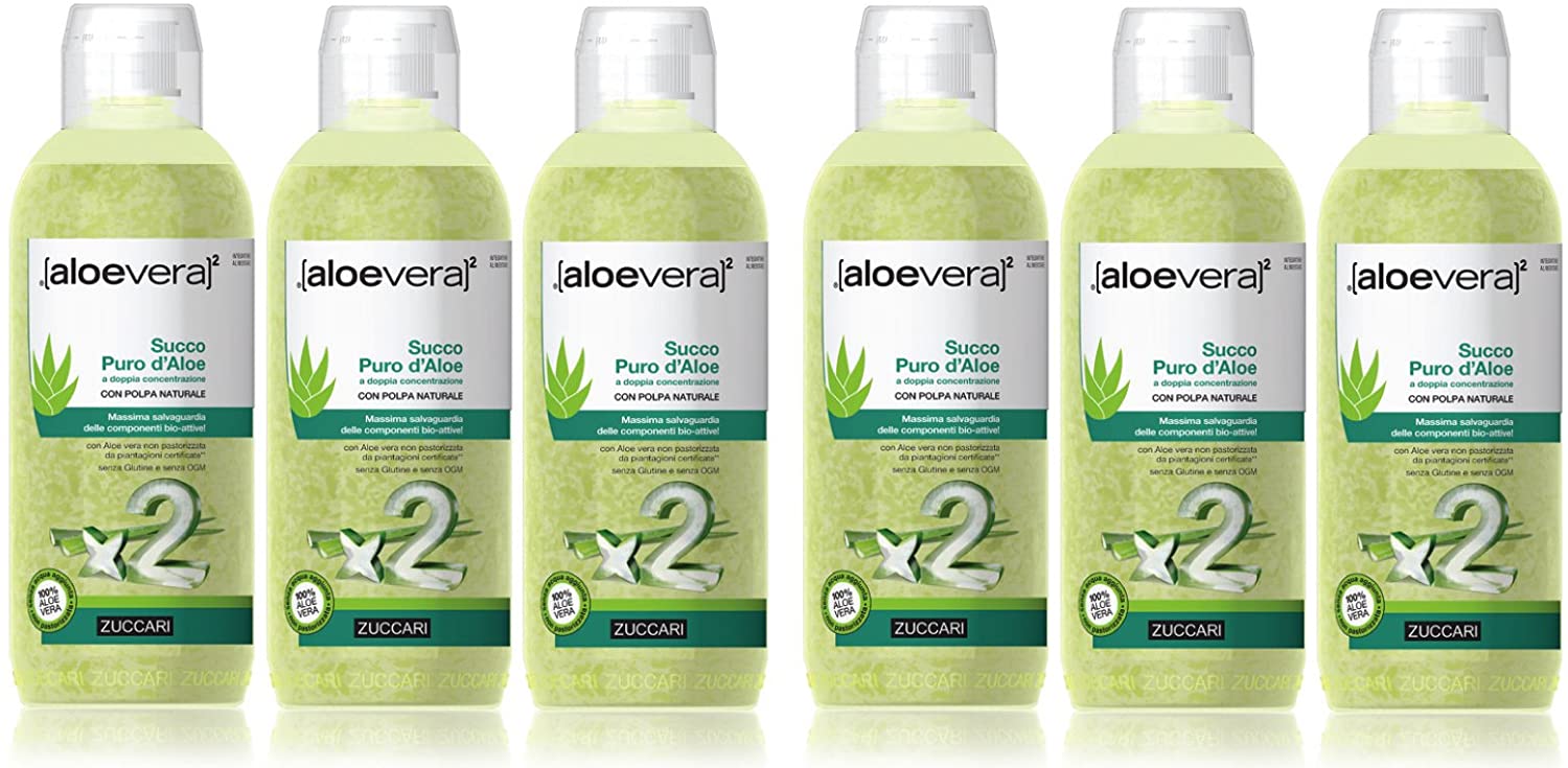 Zuccari succo puro di aloe vera doppia concentrazione